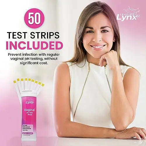 5-Minute Vaginal pH Test Kit for Women - 50 Premium-Quality Vaginal Heath pH Test Strips Included Leaping Lynx Au supplements