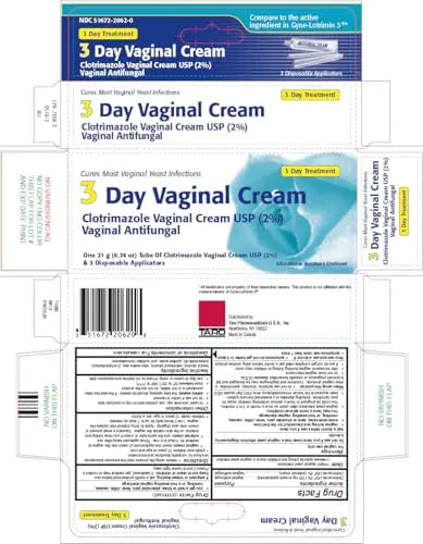 Clotrimazole 3 -Day Vaginal Cream - 0.74 Oz (Pack of 2) Gyne-Lotrimin Au supplements