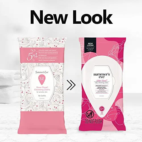Summer's Eve Sheer Floral Daily Refreshing Feminine Wipes, Removes Odor, pH balanced Summer's Eve Au supplements
