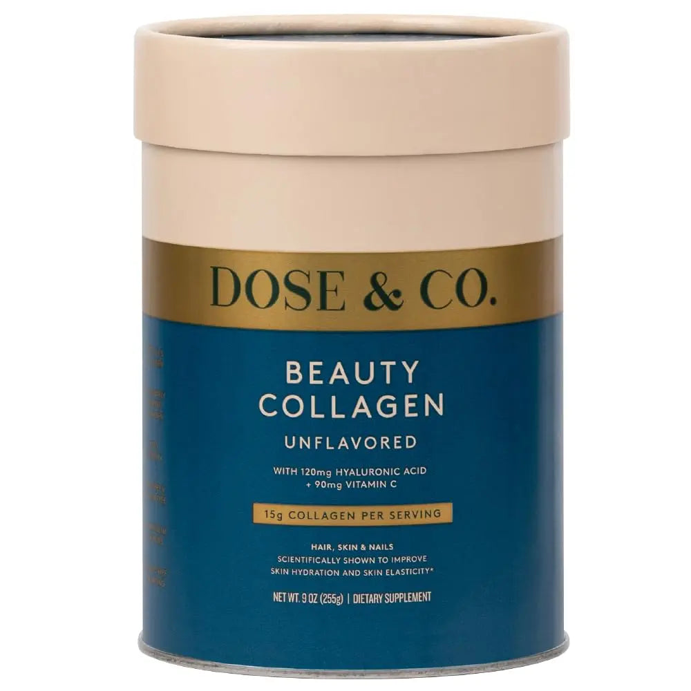 Dose & Co Beauty Collagen with Hyaluronic Acid and Vitamin C, Unflavoured - 255g Powder Supplement DOSE & CO Au supplements