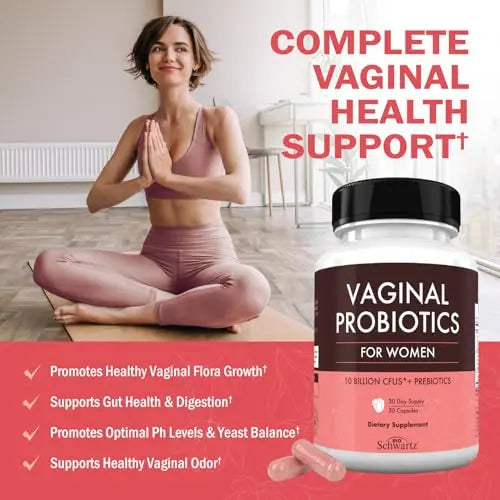 16in1 Vaginal Probiotics for Women (10 Powerful Strains + Organic Prebiotics) BioSchwartz Au supplements