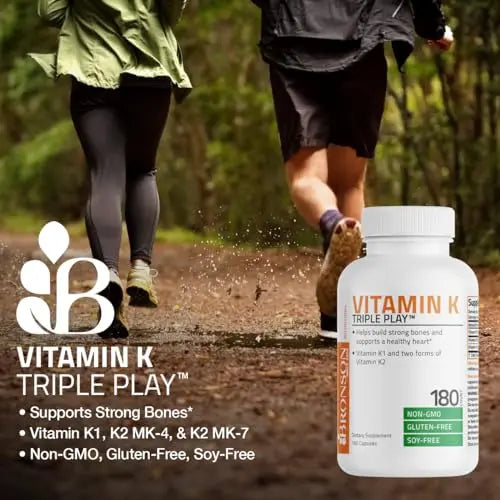 Vitamin K Triple Play (Vitamin K2 MK7 / Vitamin K2 MK4 / Vitamin K1) Full Spectrum Bronson Au supplements