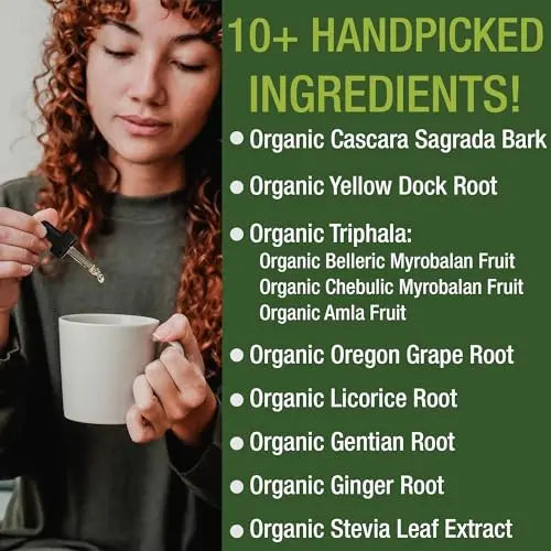USDA Organic Colon Cleanse Liquid Drops. Vegan, Kosher Colon Cleanser & Detox Supplement Peak Performance Au supplements
