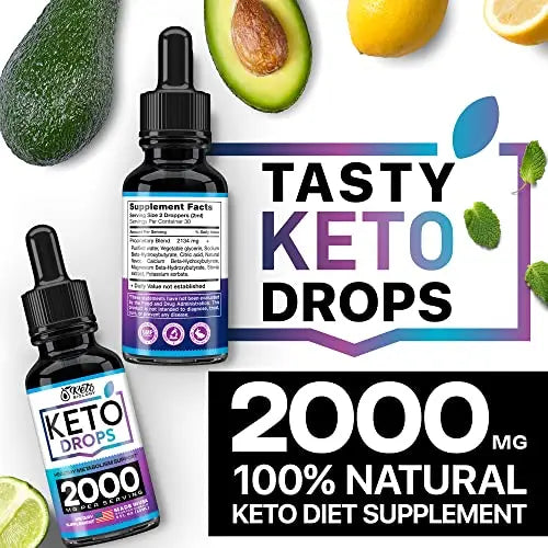 Keto Diet Drops with BHB Exogenous Ketones - Made in USA - Fat Burner & Appetite Suppressant KETO BIOLOGY Au supplements