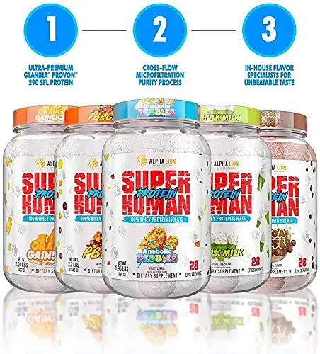 ALPHA LION Superhuman Whey Protein Powder, Great Tasting Pure Whey Protein Isolate ALPHA LION Au supplements