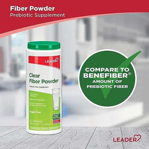 Leader Prebiotic Fiber Supplement Powder for Digestive Health, 100% Natural Daily Fiber Leader Au supplements