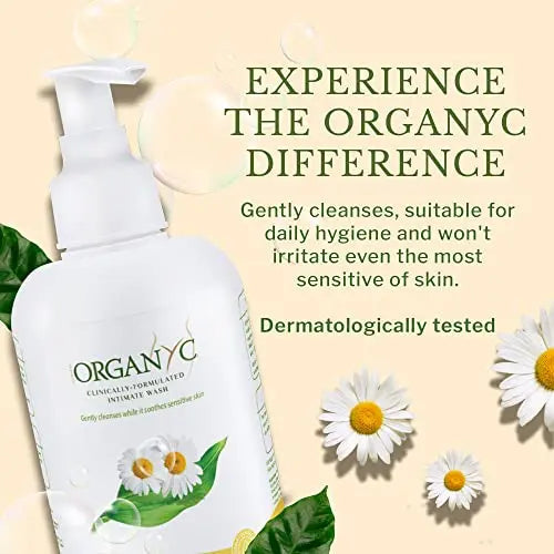 Organyc Feminine Intimate Wash for Sensitive Skin with Chamomile, Free from Chlorine, Parabens Organyc Au supplements