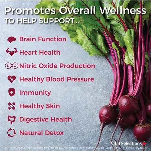 Vital Selections 100% Organic Beet Root Juice Powder, Highest Purity and Potency Vital Selections Au supplements