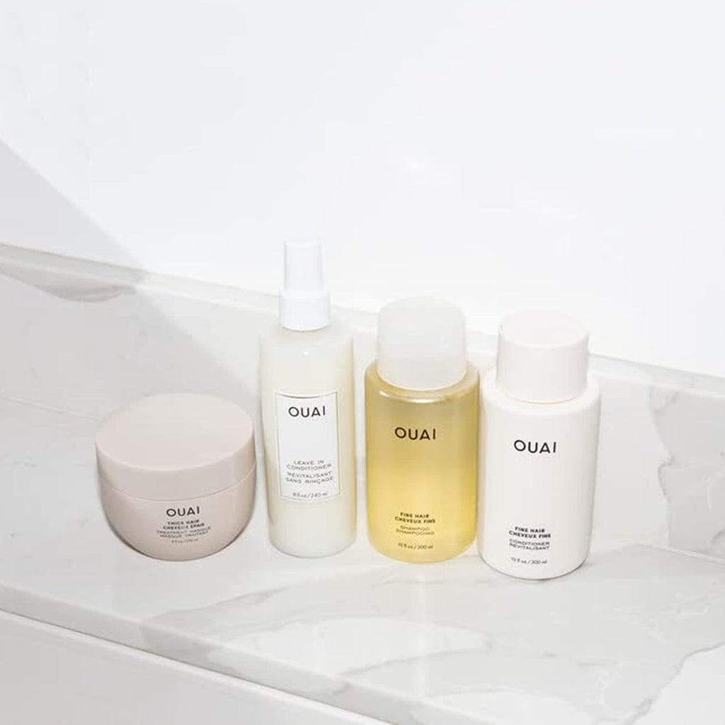 OUAI Fine Shampoo and Conditioner Set - Sulfate Free Shampoo and Conditioner for Women & Men - Made with Keratin, Marshmallow Root, Shea Butter & Avocado Oil - Free of Parabens & Phthalates (10 Fl Oz) OUAI Au supplements