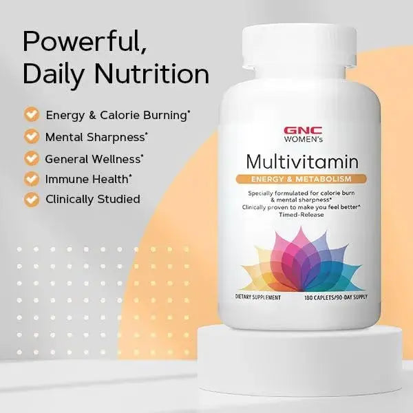 GNC Women’s Energy and Metabolism Multivitamin Caplets, Clinically Proven, Calorie Burn, Focus, 100mg Caffeine, Active Nutrition, Immune, Bone GNC Au supplements