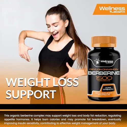 WELLNESS LABSRX Berberine Supplement 1500mg - Liposomal Berberine with Ceylon WELLNESS LABSRX Au supplements