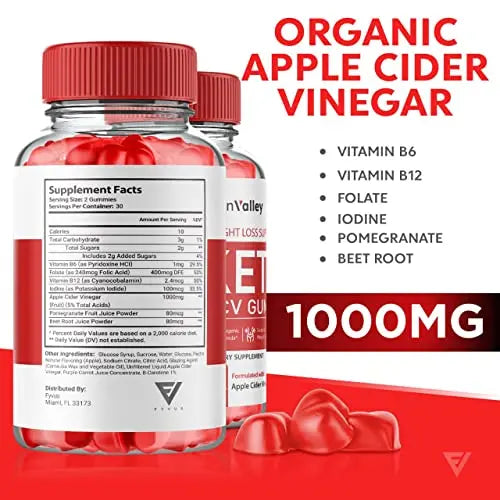 (2 Pack) Lean Valley Keto ACV Gummies Advanced Weight Loss Formula - Lean Valley Fyvus Au supplements