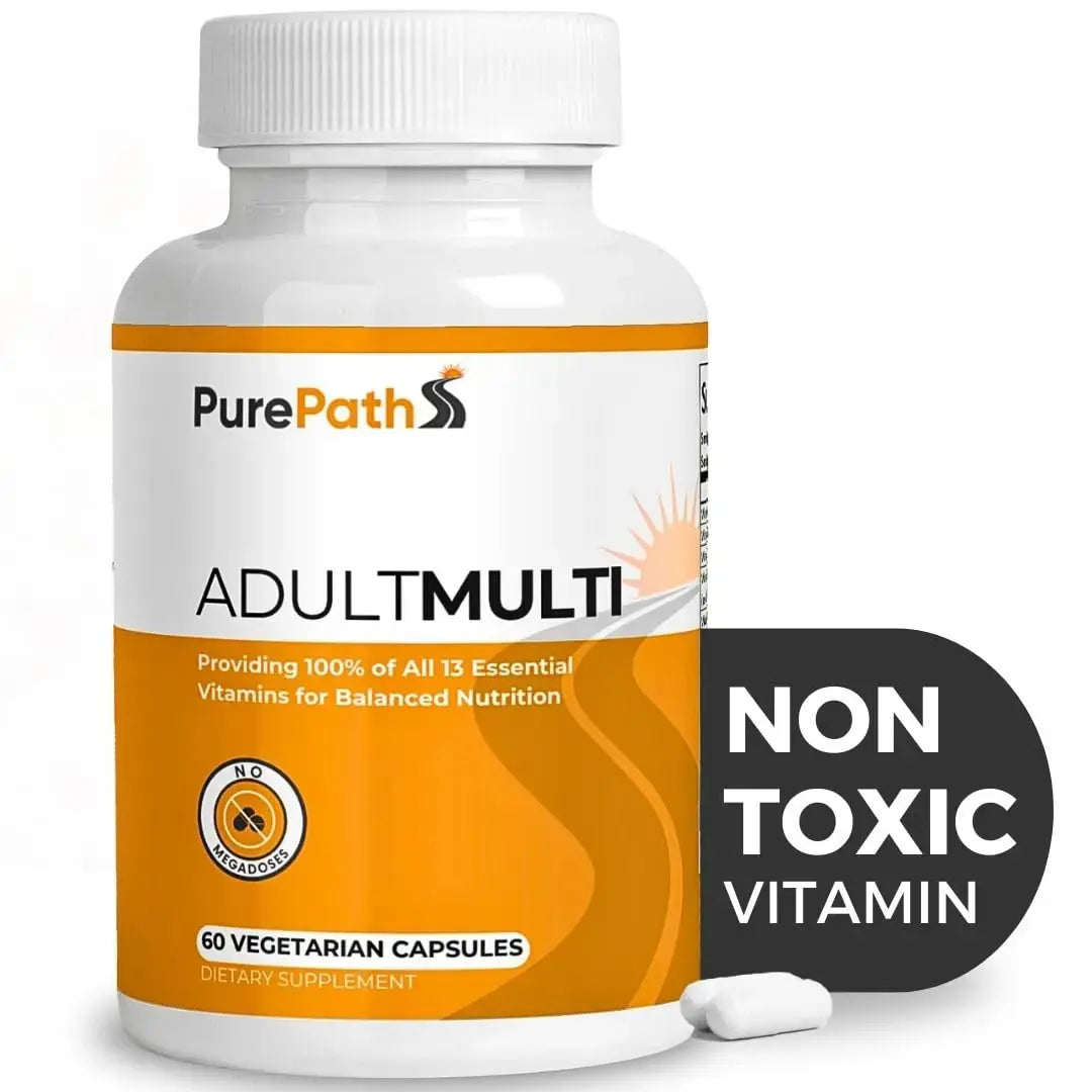 PurePath Non-Toxic Adult Multivitamin - 13 Vitamins - 100% RDA - No Harmful Megadoses - with B6 & B12 PurePath Au supplements