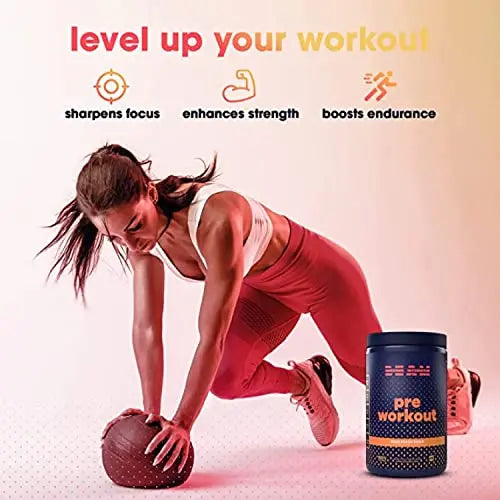 BEAM Pre-Workout Powder | Vegan Energy Booster Powdered Drink with All-Natural BEAM Au supplements