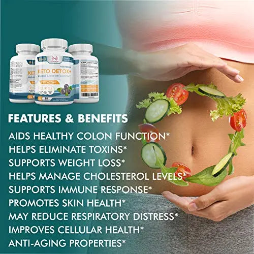 Advanced Keto Colon Cleanser & Detox for Weight Loss - Aids Healthy Colon Function Slim Heat Au supplements