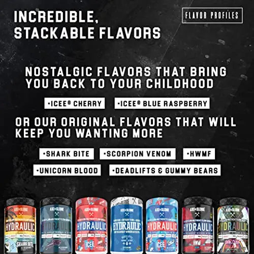 Axe & Sledge Supplements Hydraulic Stimulant-Free Pre-Workout Powder, ICEE Blue Axe & Sledge Au supplements