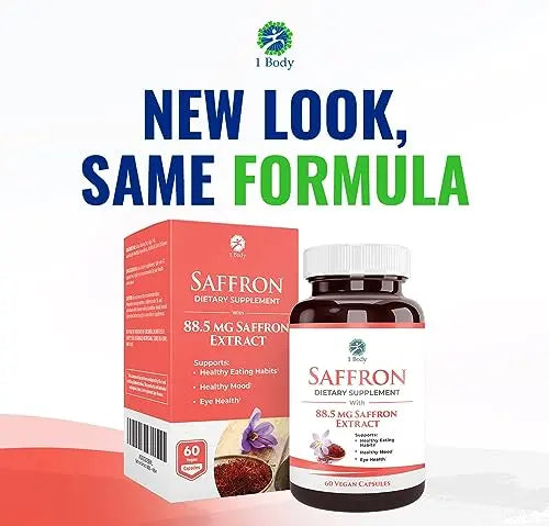 1 Body Saffron Extract 8825 – Antioxidant & Mood Support Saffron Supplement 1 Body Au supplements