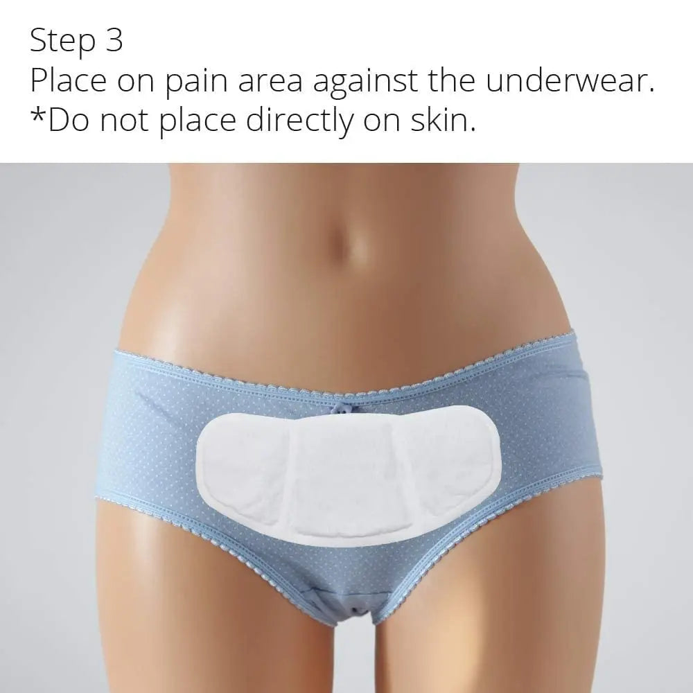 (5 Patches) CrampCareH PMS/Menstrual Cramps Relief Heat Patch with Wide Wings, FDA Registered CrampCareH Au supplements