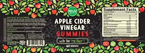 Apple Cider Vinegar Gummies with Mother - Weight Management & Detox - 2X Stronger Maju Superfoods Au supplements