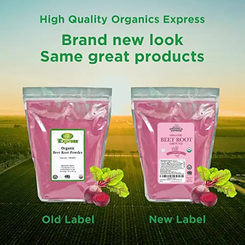 HQOExpress Organic Beetroot Powder - Organic Superfood - Nitric Oxide Booster - Non HQO HIGH QUALITY ORGANICS Au supplements