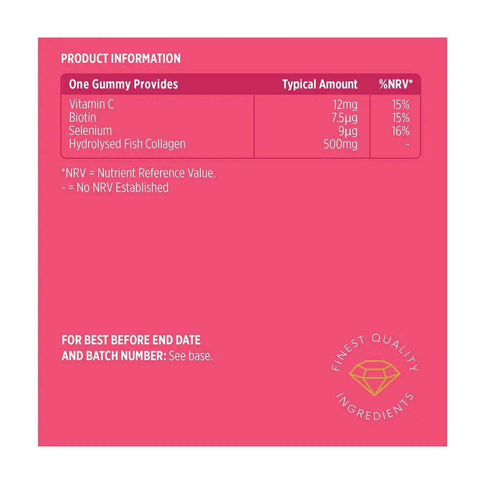 Vitawell Collagen Total Beauty Gummies | 50 Strawberry Flavour Gummies Vitawell Au supplements
