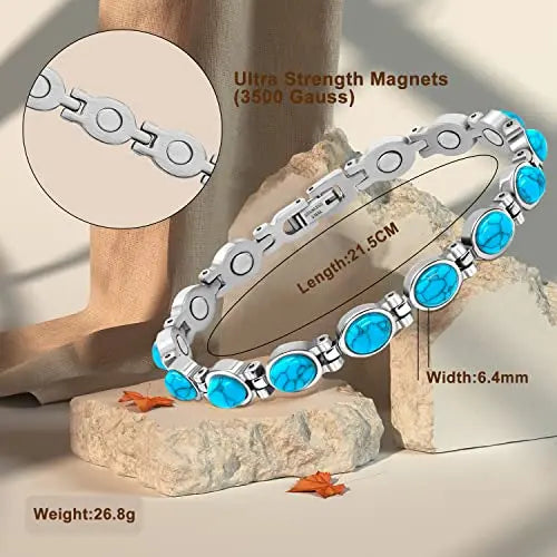 JEROOT Magnetic Bracelets for Women, Magnetic Bracelets with 3500 Gauss Exquisite JEROOT Au supplements