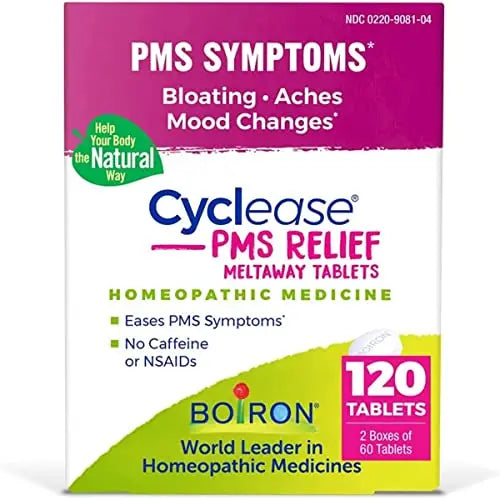 Boiron Cyclease PMS Twin Pack, 120 Tablets Count Boiron Au supplements