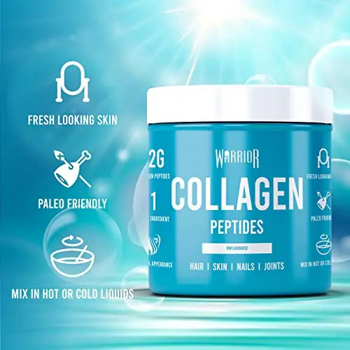 Warrior Collagen Peptides - Collagen Powder - 180g - Made from Premium Bovine Hydrolysed Collagen Warrior Au supplements