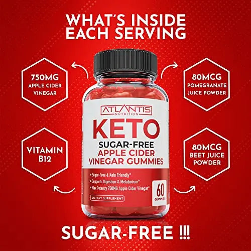 Sugar-Free Keto ACV Gummies for Weight Loss - Apple Cider Vinegar Keto ACV Gummies Atlantis Nutrition Au supplements