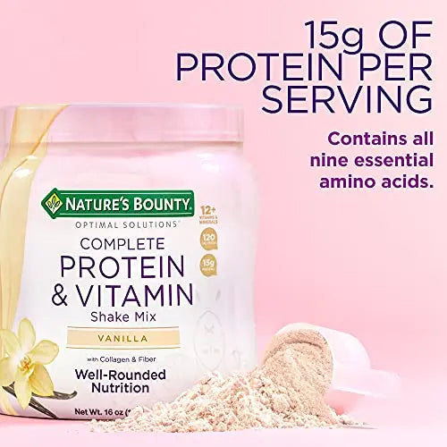 Nature's Bounty Complete Protein & Vitamin Shake Mix with Collagen & Fiber, Contains Vitamin C Nature's Bounty Au supplements