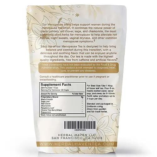 Menopause Tea for Cooling, Hormonal Balance, Relief from Hot Flashes, Night Sweats PCOS Herbal Tea Au supplements