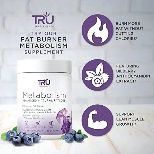 TRU Metabolism, Advanced Fat Loss, Fight Cravings, Boost Mood, No Jitters or Crash TRU Supplements Au supplements