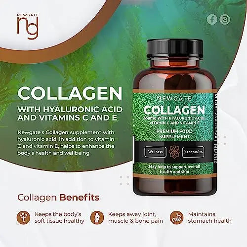 Newgate Labs Marine Collagen 350mg with Hyaluronic Acid, Vitamin C & Vitamin E Newgate Labs Au supplements