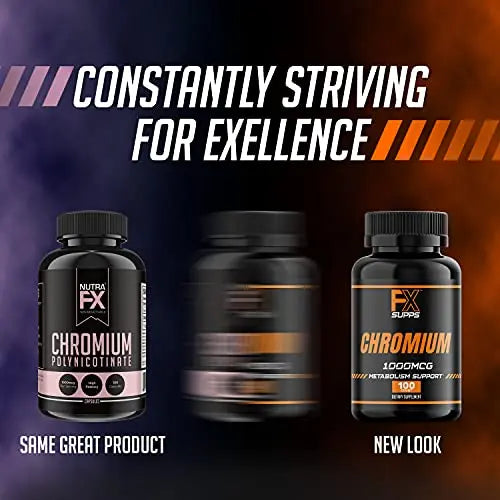 FX Supps Chromium Polynicotinate 1000 mcg (100 Capsules) Weight Management Supplements FXSUPPS Au supplements