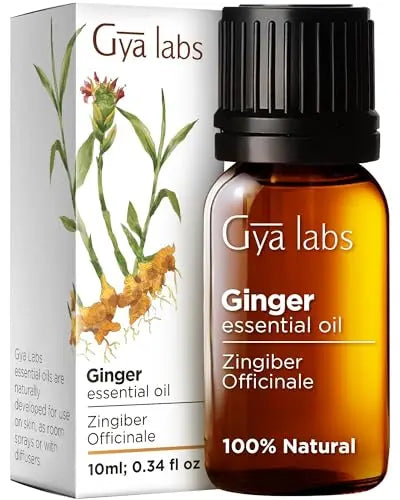 Gya Labs Ginger Oil for Comfort - Natural Ginger Essential Oil for Massage Oil - Ginger Oil Gya Labs Au supplements