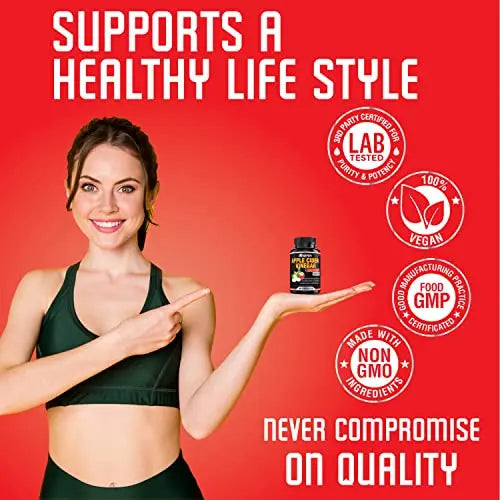 Apple Cider Vinegar Capsules - 5050mg Formula Pills with Black Pepper Extract BEBEFEN Au supplements
