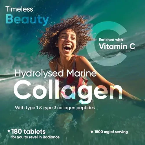Hydrolysed Marine Collagen Tablets 1800mg - Collagen Supplements for Skin, Hair, and Slumber- for Men & Women WeightWorld Au supplements