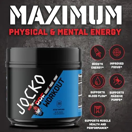 JOCKO FUEL Ultimate Pre Workout Powder - Pre-Workout Energy Powder Drink for Men JOCKO FUEL Au supplements
