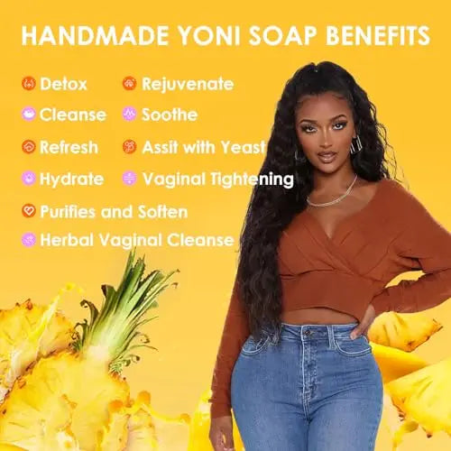 2 PCS Yoni Soap Bars Feminine Wash, 100% Natural Organic Yoni Bar Soap for Women Ph Balance Yoni BASSI Au supplements