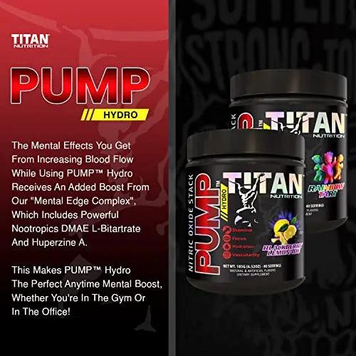 Pump- Nitric Oxide Boosting Stack Stim Free: Loaded with Citruline Malate for Maximum Titan Nutrition Au supplements