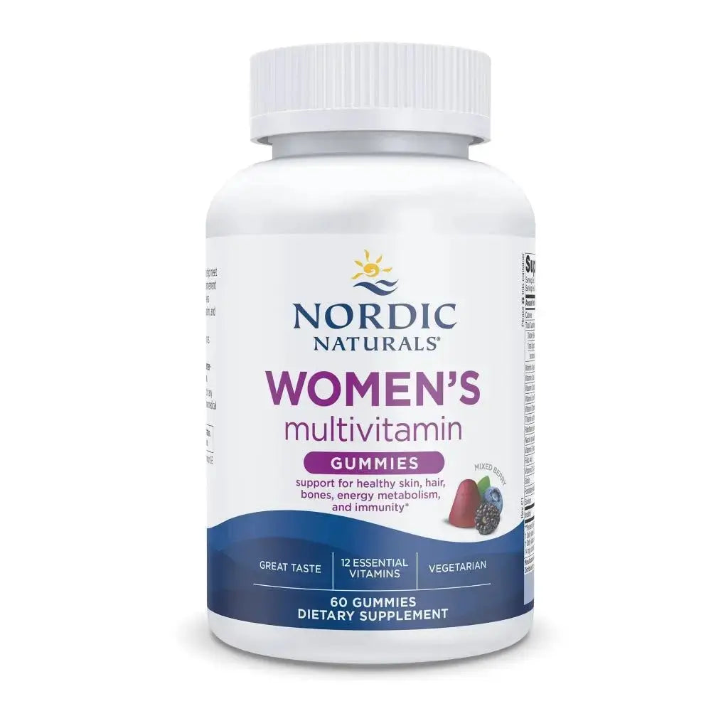Nordic Naturals Women's Multivitamin Gummies, Mixed Berry - 60 Gummies - Support for Healthy Skin, Hair Nordic Naturals Au supplements