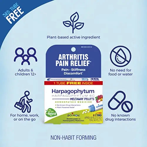 Boiron Harpagophytum 6C Homeopathic Medicine for Arthritis Pain Relief, Pain, Stiffness, Discomfort Boiron Au supplements
