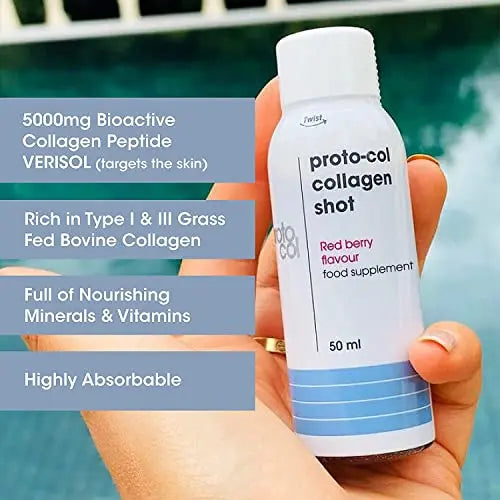 Proto-col, Women’s Liquid Collagen Drink, 10 Shots of Type 1 and 3 Collagen for Body Proto-Col Au supplements