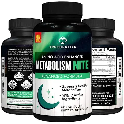 TRUTHENTICS Night Metabolism Booster for Men & Women - Night Time Fat Burner TRUTHENTICS Au supplements