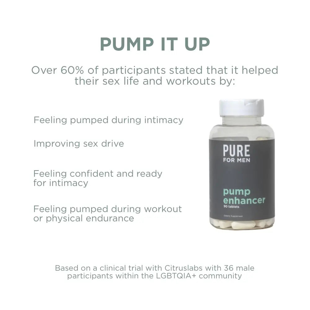 Pure for Men Pump Enhancer | Pre Workout Supplement for Muscle Pump, Stamina Pure for Men Au supplements