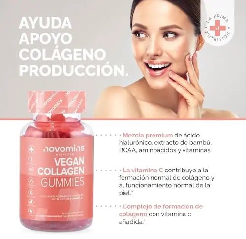 Vegan Collagen Gummies – Advanced Superfood Blend – Vegan Collagen Alternative for Women and Men – Infused with Vitamin C novomins Au supplements