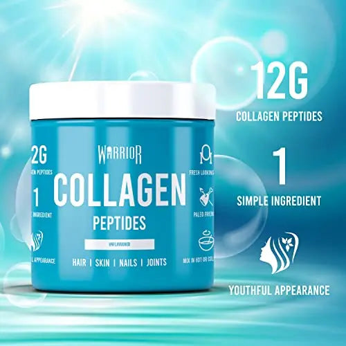 Warrior Collagen Peptides - Collagen Powder - 180g - Made from Premium Bovine Hydrolysed Collagen Warrior Au supplements